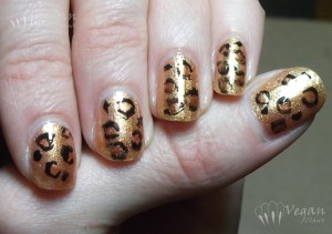 leopard LA Girl Rock Star Electric Guitar & Leopard Nails