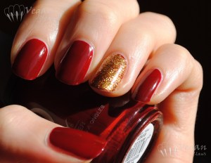 busstop_glitter3 Orly Bus Stop Crimson with Nicole by OPI Glitter in my Stocking