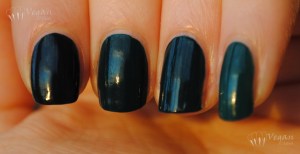 dark teal creme comparison: Zoya Cynthia, NOPI Khloe, Joe Fresh Hunter, LA Colors Jungle