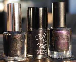 NYX Deep Space, Cult Nails Mind Control, Color Club Alias