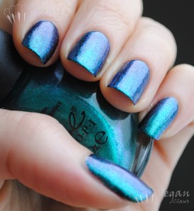 Nicole by OPI Iceberg Lotus over black