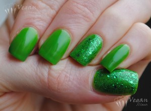 nyxgirls_puregreen NYX Girls Pure Green with LA Girl Glitter Addict Purge