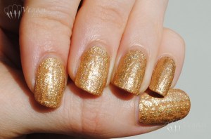 Kleancolor Café au Lait, China Glaze Tarnished Gold, Orly Prisma Gloss Gold