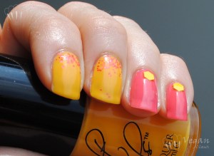 Color Club Frills, Cult Nails Feel Me Up, and loose glitter