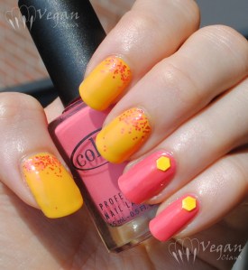 Color Club Frills, Cult Nails Feel Me Up, and loose glitter