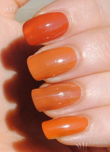 OPI Ginger Bells, China Glaze Desert Sun, OPI & Apple Pie, Joe Fresh Pumpkin