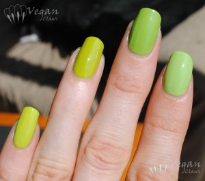 Orly Green Apple, Misa Good to be Green, OPI Who the Shrek are You, Zoya Mitzi
