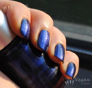 China Glaze Want My Bawdy over black