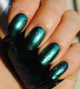 China Glaze Deviantly Daring over black