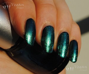 China Glaze Deviantly Daring over black