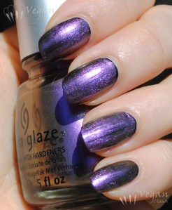 China Glaze No Plain Jane over black