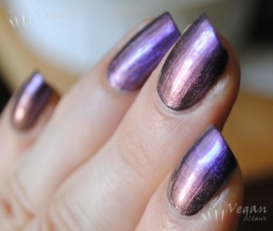 China Glaze No Plain Jane over black