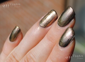 China Glaze Swanky Silk over black