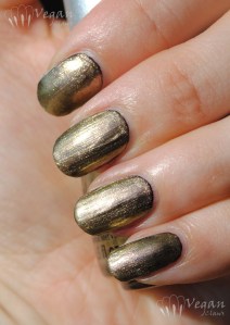 China Glaze Swanky Silk over black