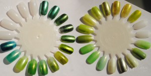 meg_tracie_wheels_sun Zoya Tracie & Meg green comparison wheels