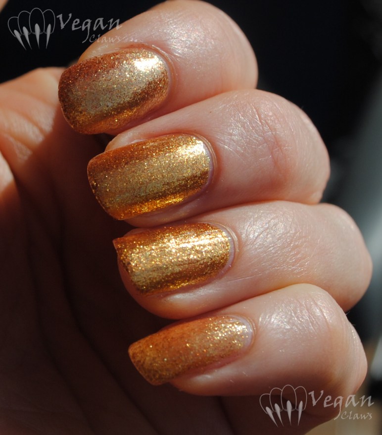 OPI Goldeneye, Orly Glitz & Glamour, Sparitual Solstice, Wet n Wild The Gold and the Beautiful