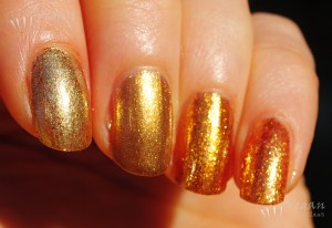 Index to pinkie: Zoya Ziv, Orly Flare, Sparitual Solstice, OPI Goldeneye.