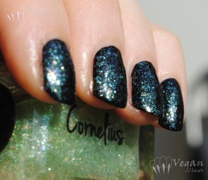 Ruby White Tips Sweet Faced Cornelius over black