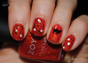 Zoya Dhara with topcoat and flash