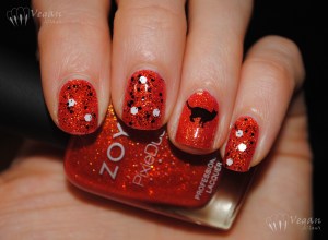 Zoya Dhara with topcoat and flash