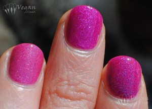 Left to right: Glam Polish Beauty School Dropout, FingerPaints Gorgeous Graffiti, Black Cat Lacquer He Loves Me Not