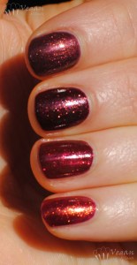 Top to bottom: Zoya Anastasia, Zoya India, Joe Fresh Cinnamon, FingerPaints Palette of Perfection