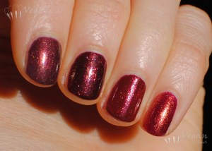 Left to right: Zoya Anastasia, Zoya India, Joe Fresh Cinnamon, FingerPaints Palette of Perfection